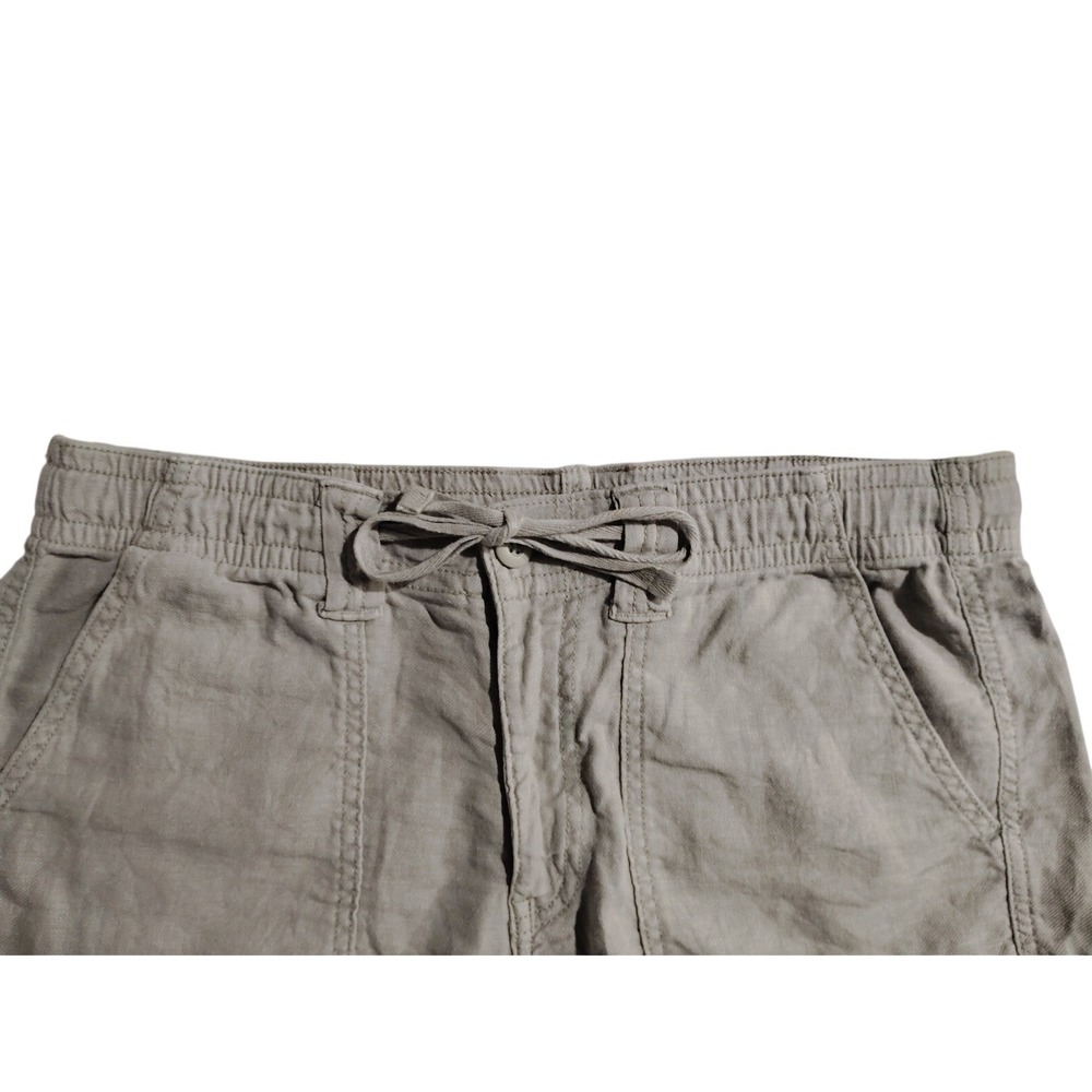 American Eagle Outfitters Womens Khaki Utility Shorts Size 6 Drawstring Waist - Picture 3 of 8